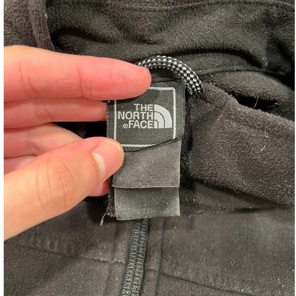 The North Face Mens Full Zip Fleece Vest Black Sleeveless Jacket Outdoor XL